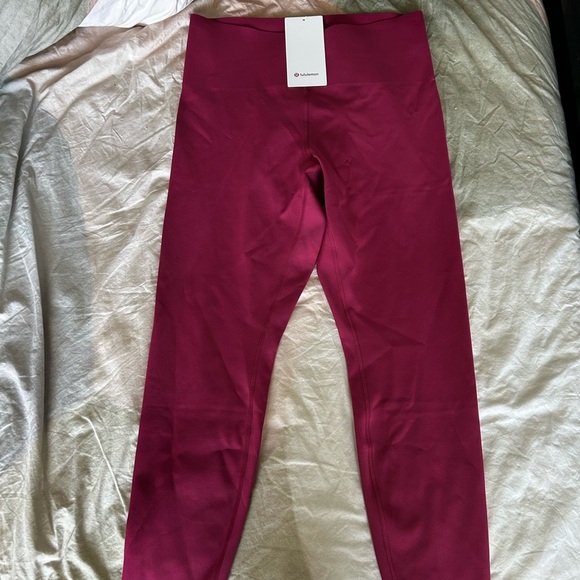 lululemon athletica Pants - Lululemon Athletica Pink Leggings Full-Length Fitted
